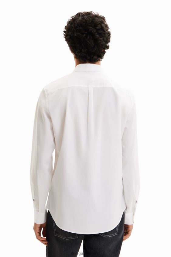 Desigual hombres camisa básica con detalles en contraste VZ26R01621 ropa