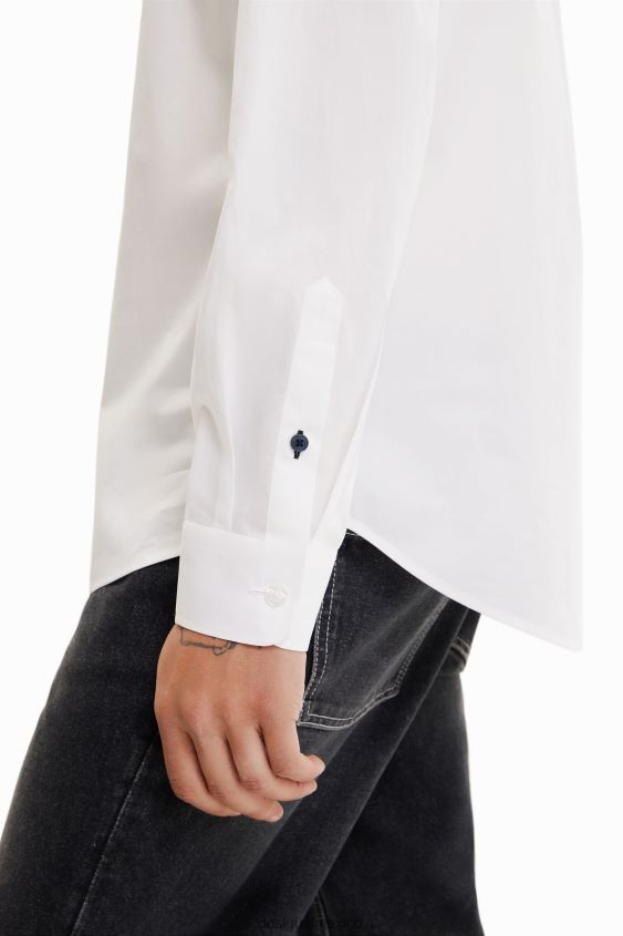 Desigual hombres camisa básica con detalles en contraste VZ26R01621 ropa