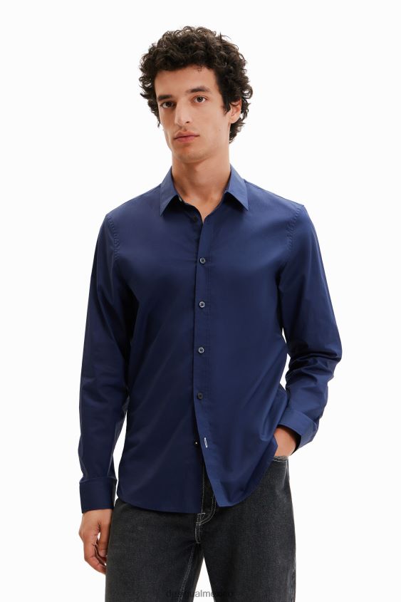 Desigual hombres camisa básica con detalles en contraste VZ26R01654 ropa