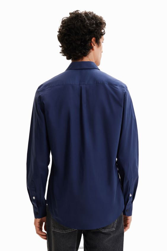 Desigual hombres camisa básica con detalles en contraste VZ26R01654 ropa