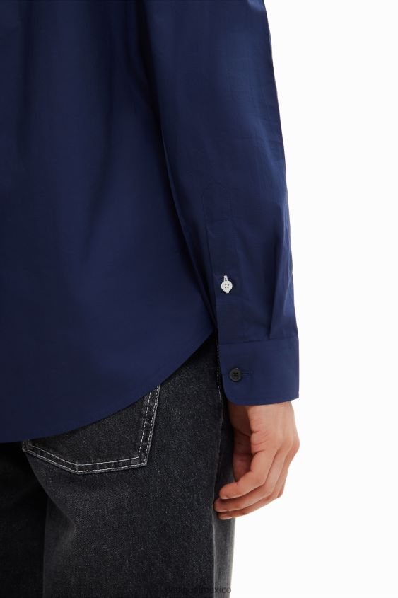 Desigual hombres camisa básica con detalles en contraste VZ26R01654 ropa