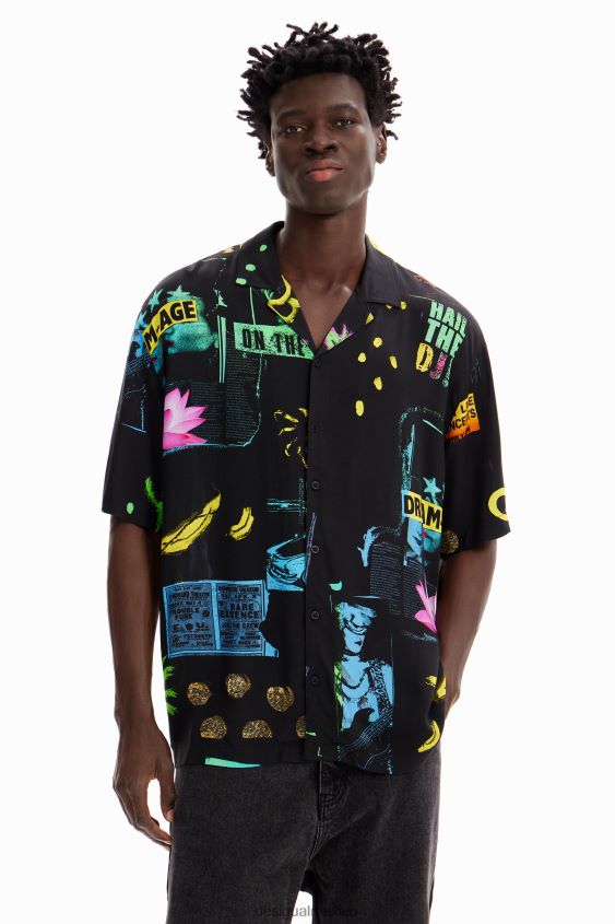 Desigual hombres camisa collage resort VZ26R01620 ropa