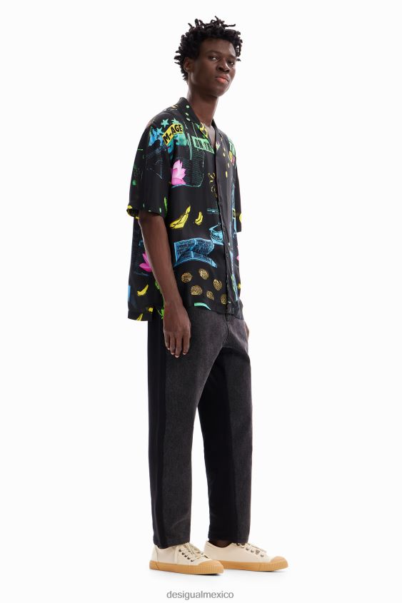 Desigual hombres camisa collage resort VZ26R01620 ropa