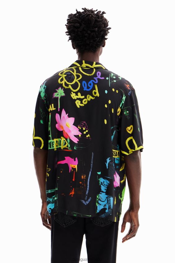 Desigual hombres camisa collage resort VZ26R01620 ropa