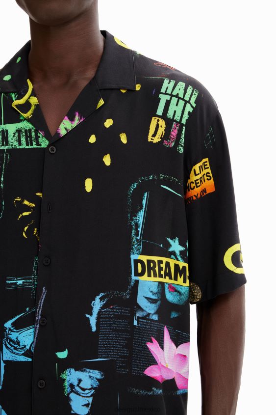 Desigual hombres camisa collage resort VZ26R01620 ropa