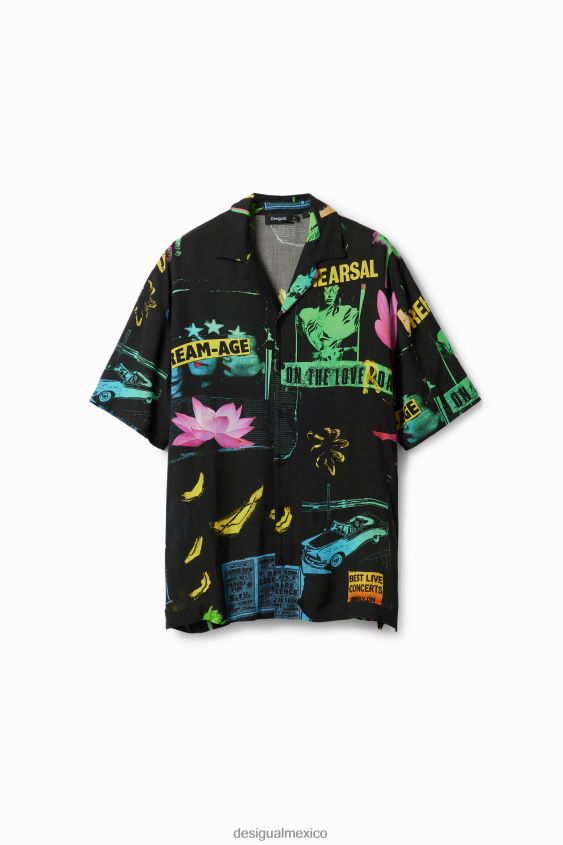 Desigual hombres camisa collage resort VZ26R01620 ropa