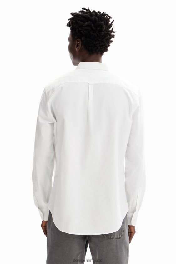 Desigual hombres camisa con bolsillo liso VZ26R01643 ropa