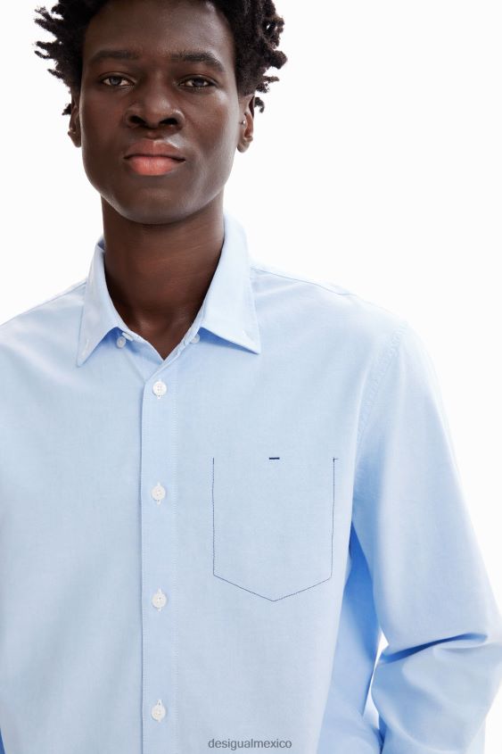 Desigual hombres camisa con costuras lisas VZ26R01597 ropa