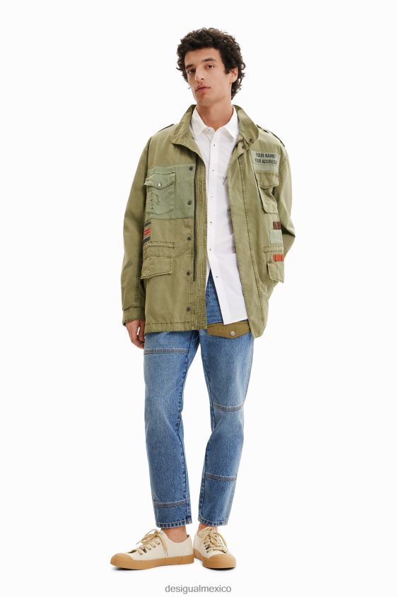 Desigual hombres camisa con mensaje en contraste VZ26R01550 ropa