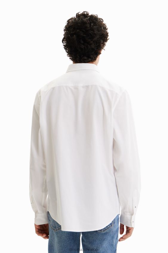 Desigual hombres camisa con mensaje en contraste VZ26R01550 ropa