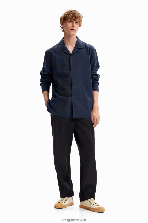 Desigual hombres camisa estilo pijama VZ26R01601 ropa