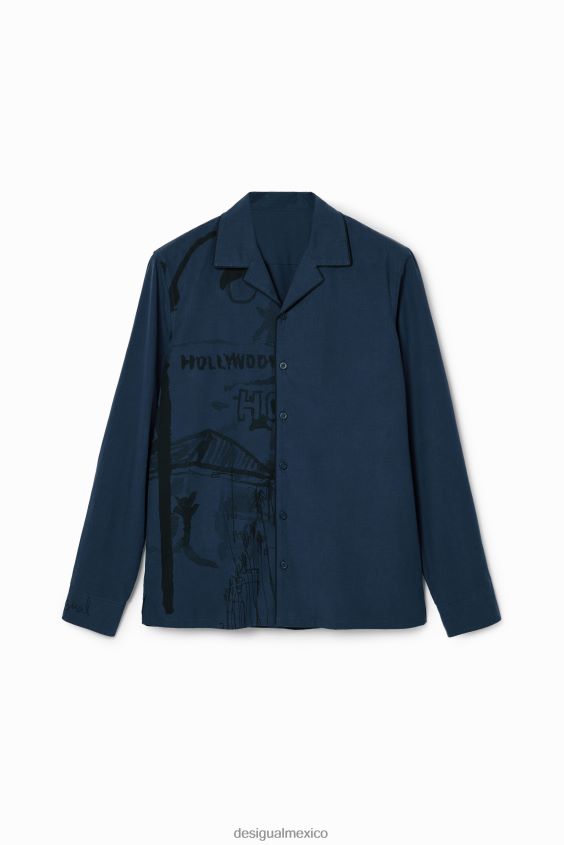 Desigual hombres camisa estilo pijama VZ26R01601 ropa