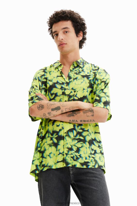 Desigual hombres camisa floral resort VZ26R01692 ropa