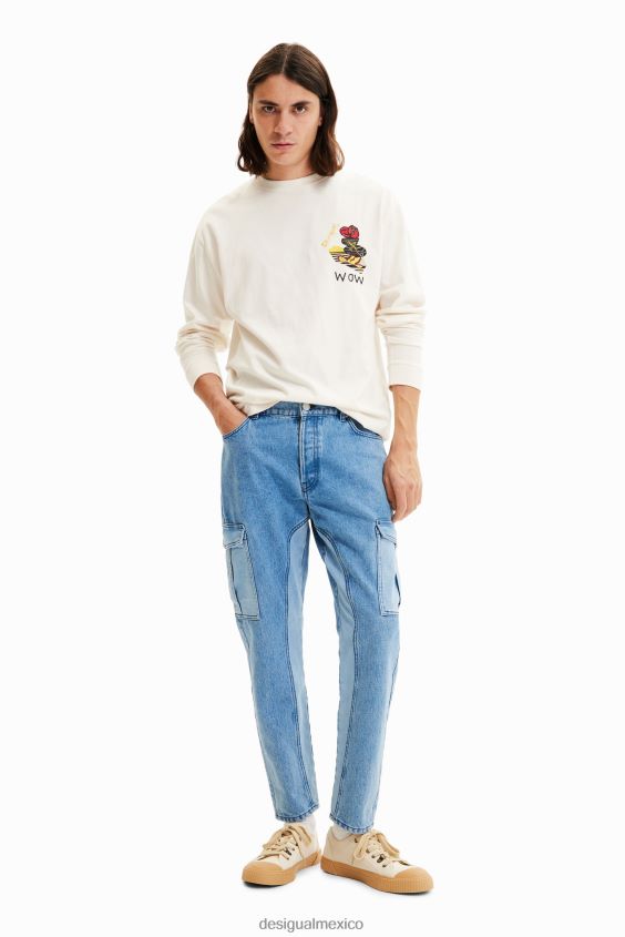 Desigual hombres pantalones cargo híbridos VZ26R01534 ropa