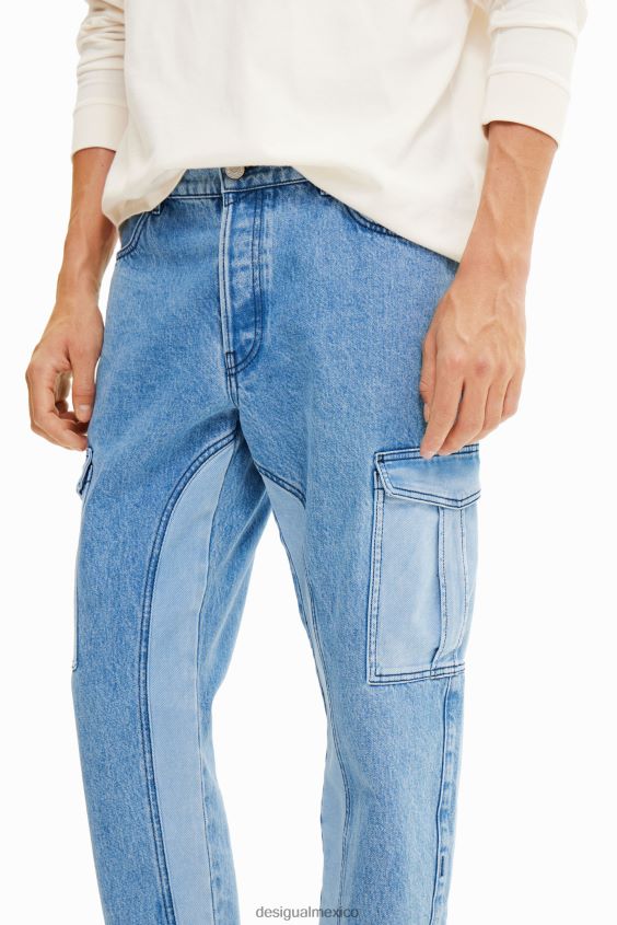 Desigual hombres pantalones cargo híbridos VZ26R01534 ropa