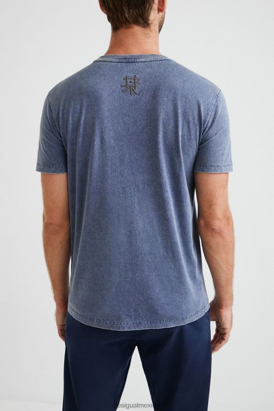 Desigual hombres bolsillo de la camiseta VZ26R01551 ropa