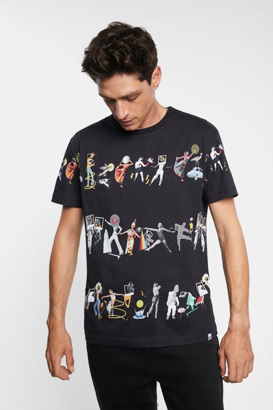 Desigual hombres camiseta artística VZ26R01698 ropa