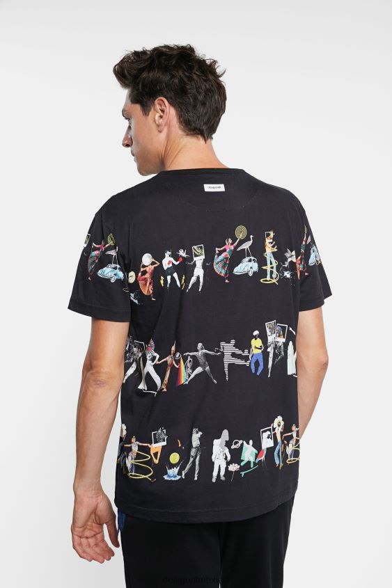 Desigual hombres camiseta artística VZ26R01698 ropa
