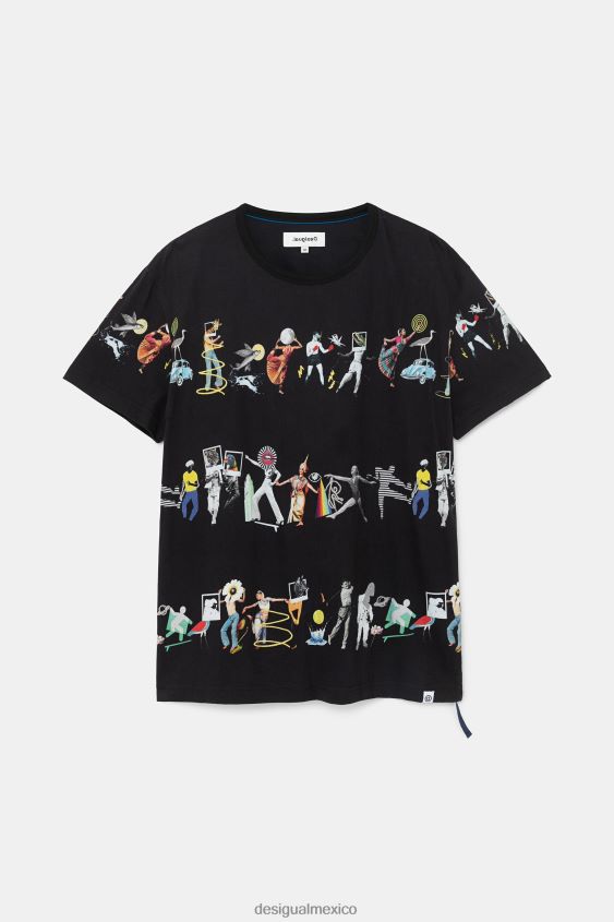 Desigual hombres camiseta artística VZ26R01698 ropa
