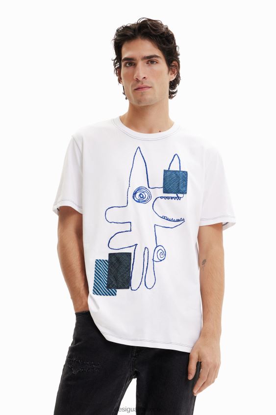 Desigual hombres camiseta arty animal VZ26R01671 ropa