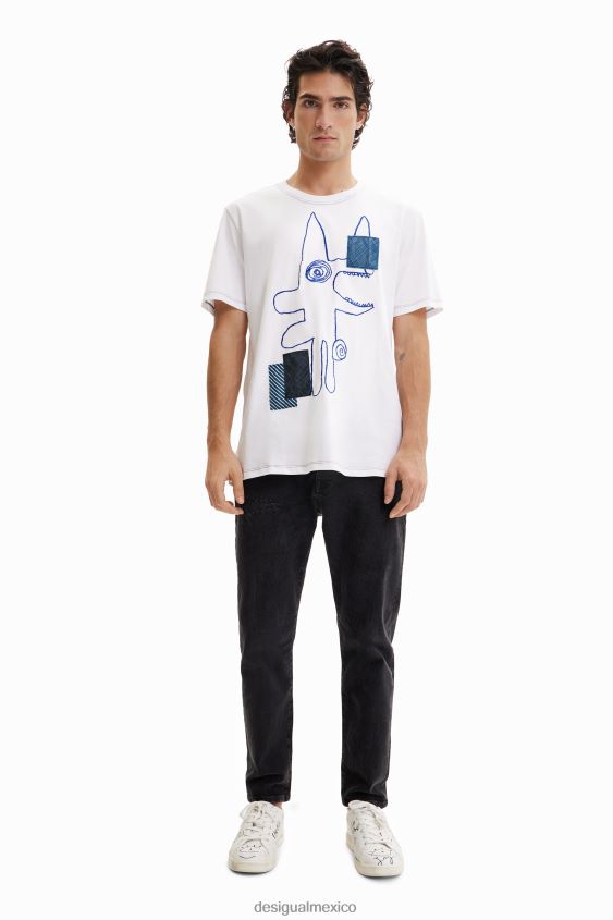 Desigual hombres camiseta arty animal VZ26R01671 ropa