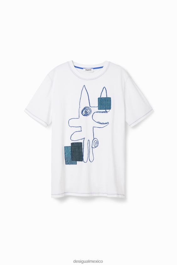 Desigual hombres camiseta arty animal VZ26R01671 ropa