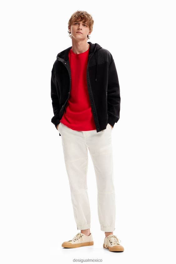 Desigual hombres camiseta con bolsillo liso VZ26R01611 ropa