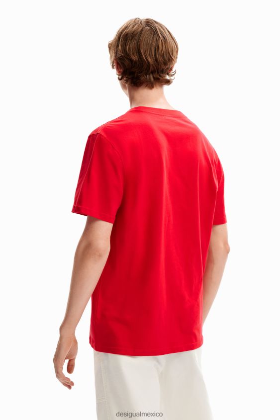 Desigual hombres camiseta con bolsillo liso VZ26R01611 ropa