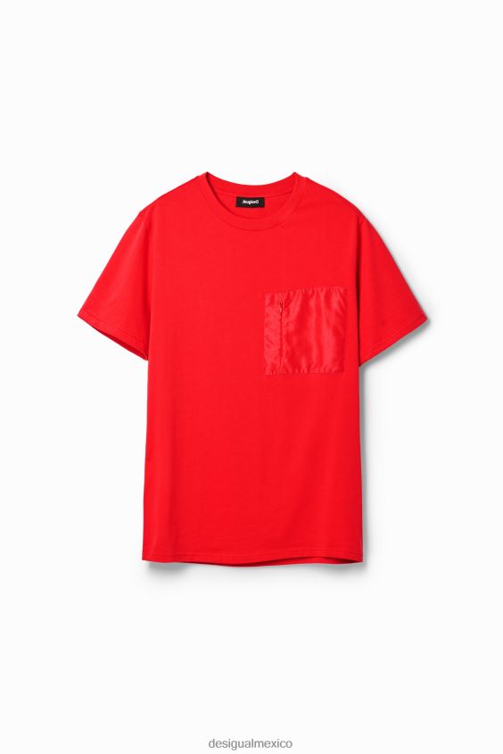 Desigual hombres camiseta con bolsillo liso VZ26R01611 ropa