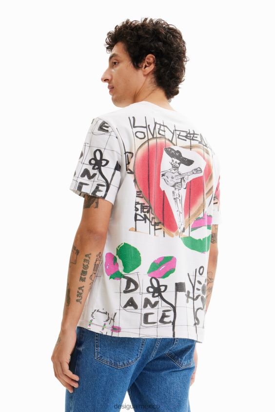 Desigual hombres camiseta con ilustración VZ26R01576 ropa