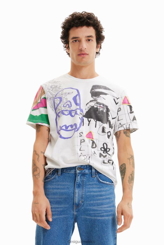 Desigual hombres camiseta con ilustración VZ26R01576 ropa
