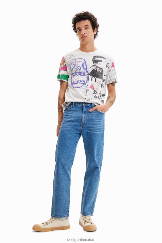 Desigual hombres camiseta con ilustración VZ26R01576 ropa