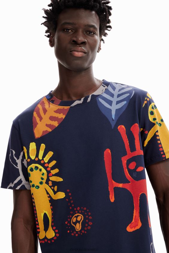 Desigual hombres camiseta con ilustraciones arty VZ26R01682 ropa
