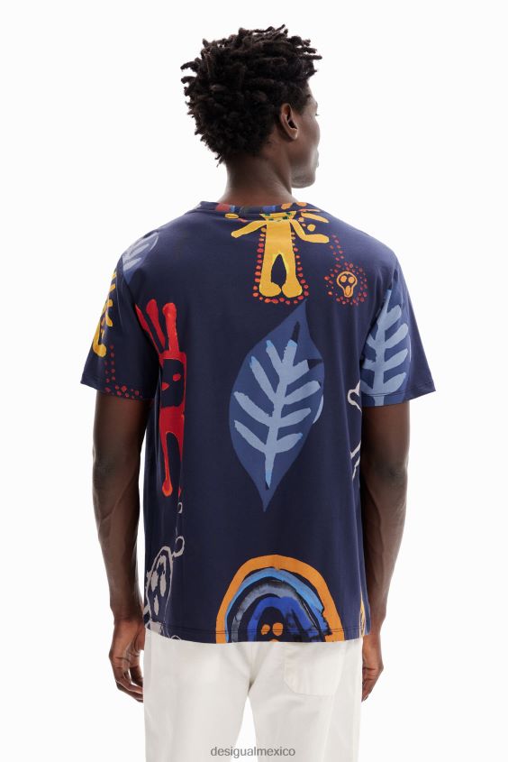 Desigual hombres camiseta con ilustraciones arty VZ26R01682 ropa