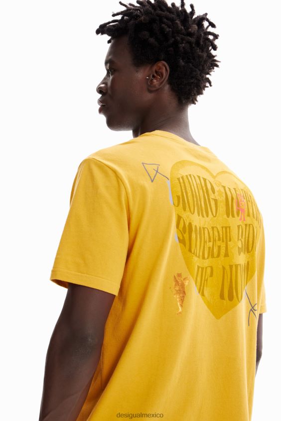 Desigual hombres camiseta corazón web VZ26R01629 ropa