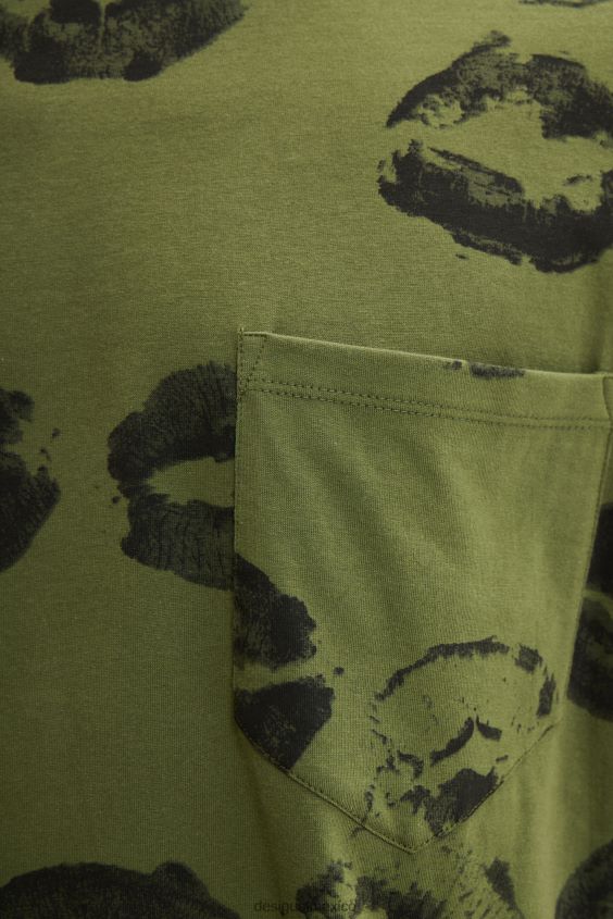 Desigual hombres camiseta de labios VZ26R01546 ropa