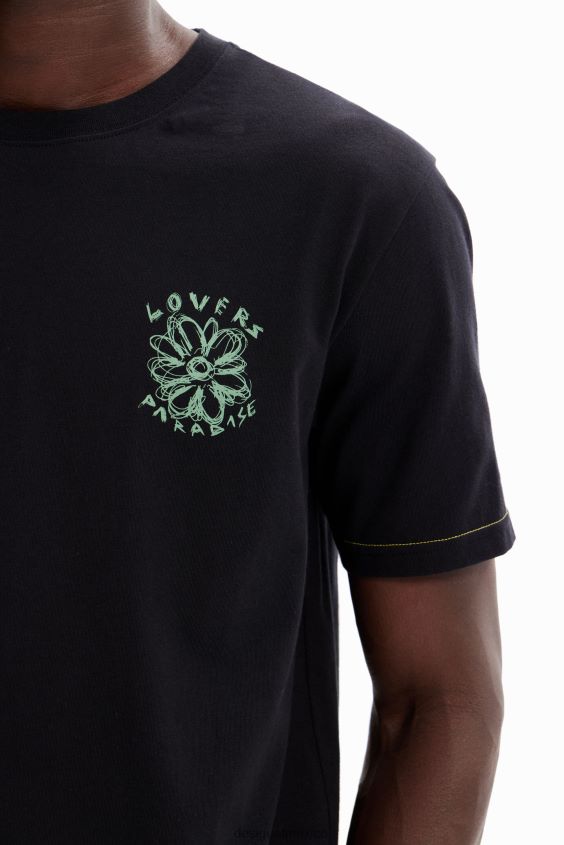 Desigual hombres camiseta de los amantes del verano VZ26R01667 ropa