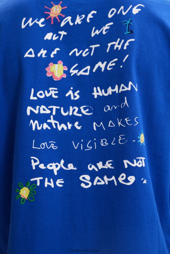 Desigual hombres camiseta de manga corta con diseño de sol VZ26R01573 ropa