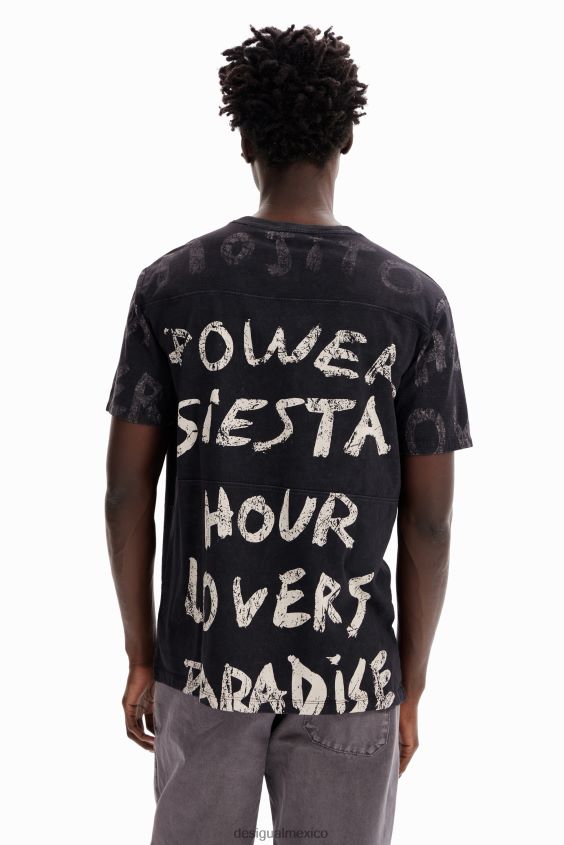 Desigual hombres camiseta de manga corta con mojitos VZ26R01652 ropa