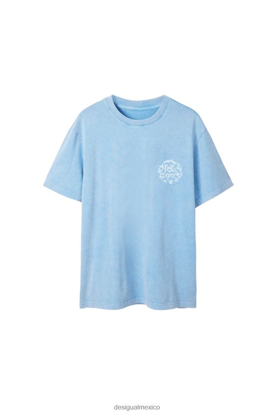 Desigual hombres camiseta de manga corta paraíso VZ26R01561 ropa