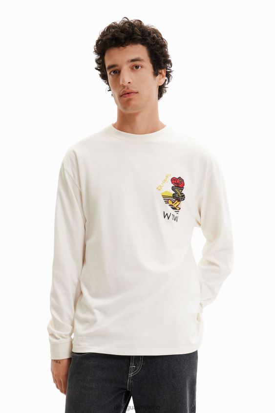 Desigual hombres camiseta manga larga con ilustración VZ26R01545 ropa