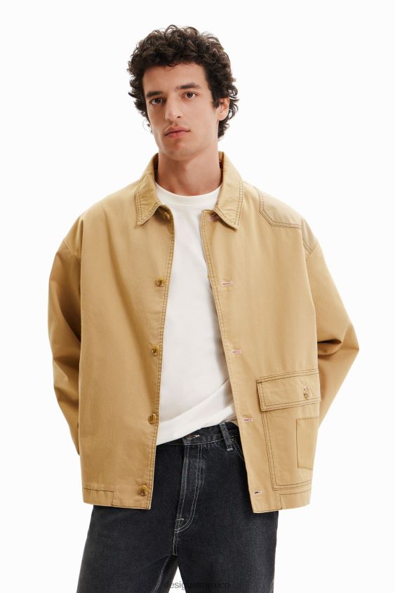 Desigual hombres chaqueta de trabajo con patchwork VZ26R01557 ropa
