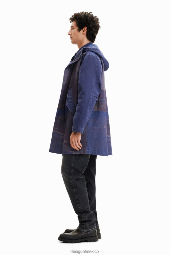 Desigual hombres parka acolchada desmontable VZ26R01670 ropa
