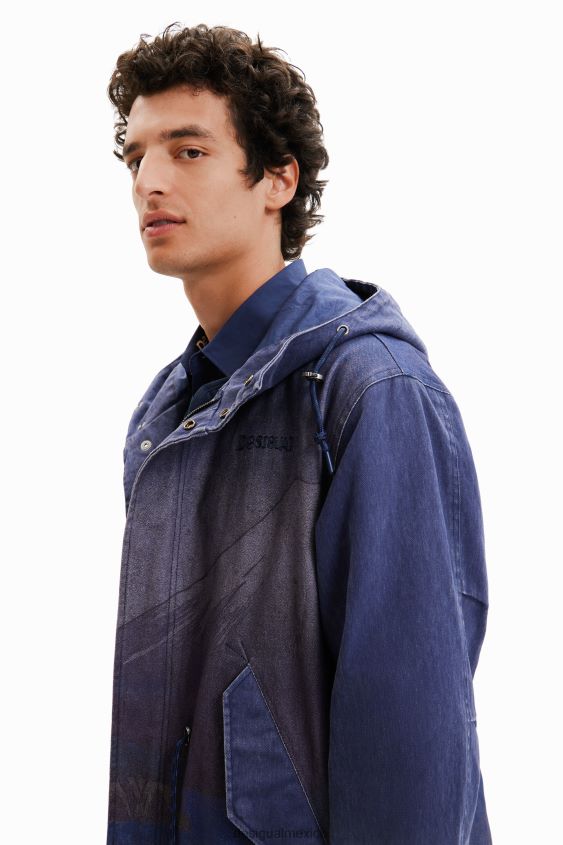 Desigual hombres parka acolchada desmontable VZ26R01670 ropa