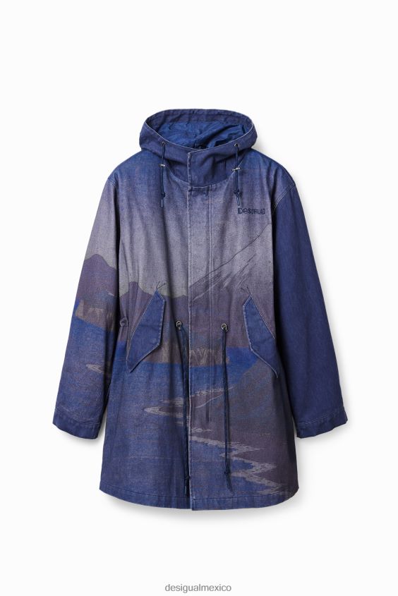 Desigual hombres parka acolchada desmontable VZ26R01670 ropa
