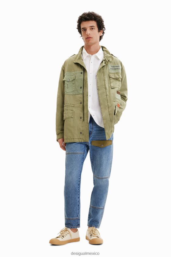 Desigual hombres parka con retazos VZ26R01540 ropa
