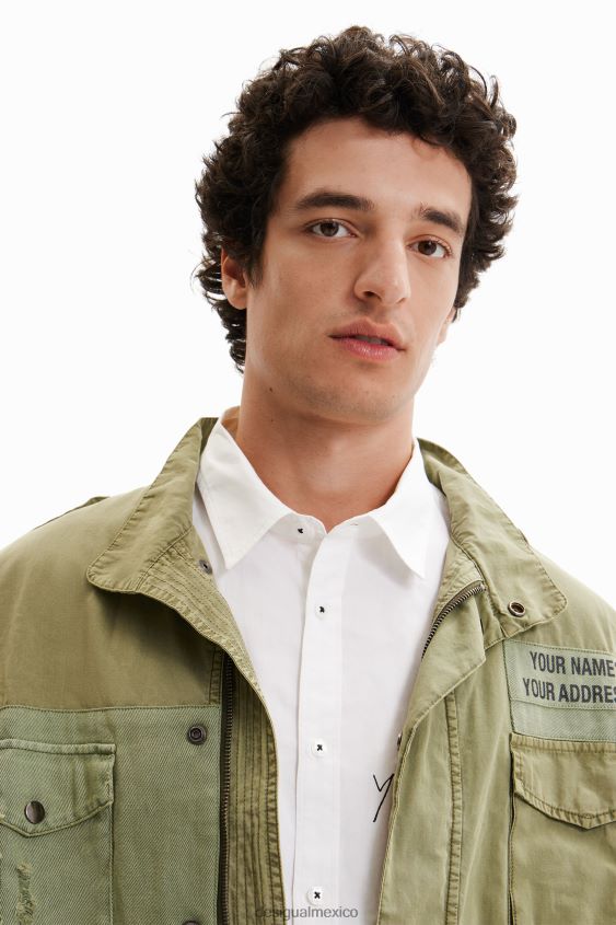 Desigual hombres parka con retazos VZ26R01540 ropa
