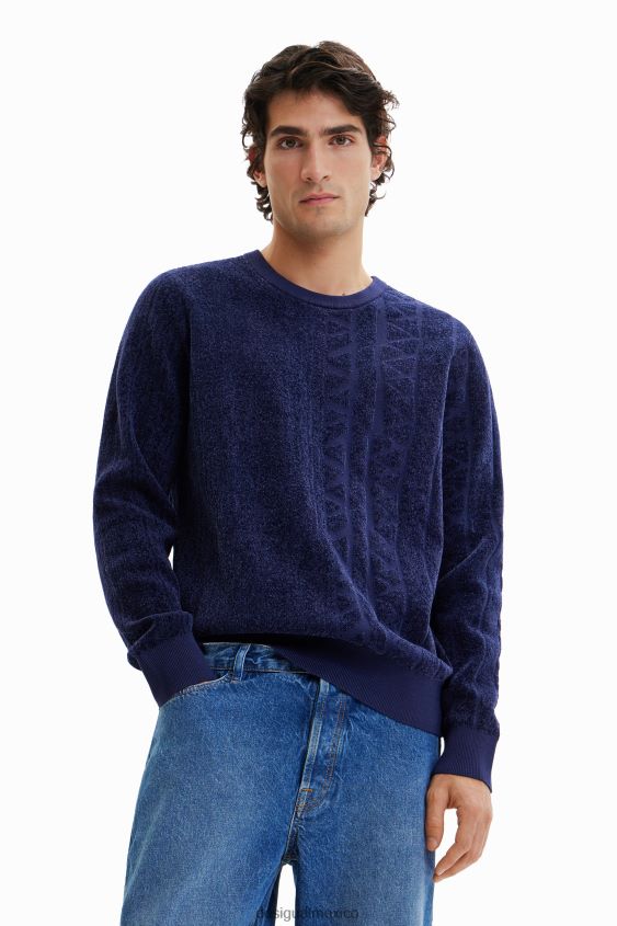 Desigual hombres jersey con motivo jacquard VZ26R01537 ropa