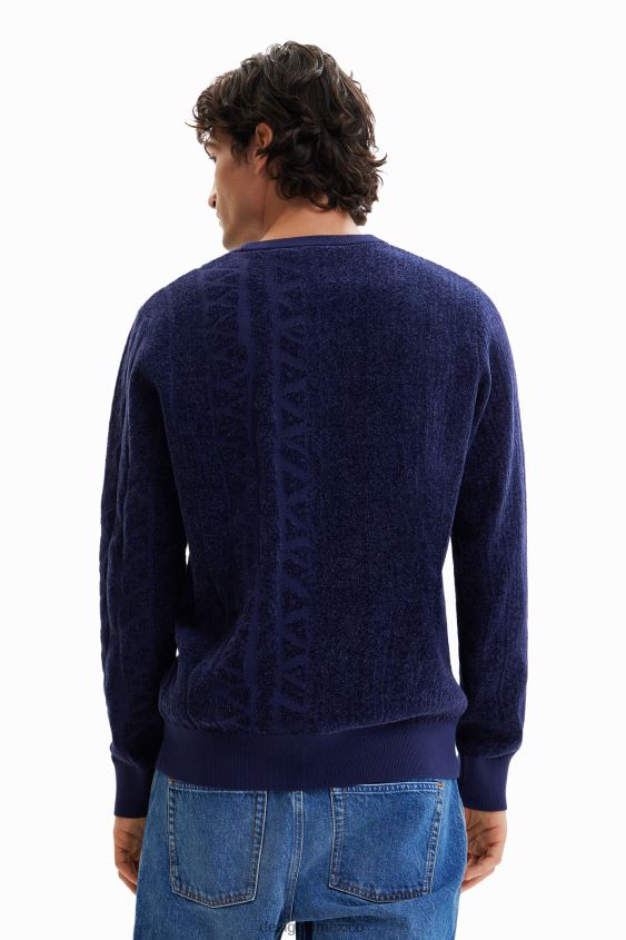 Desigual hombres jersey con motivo jacquard VZ26R01537 ropa