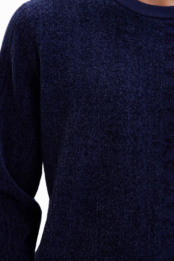 Desigual hombres jersey con motivo jacquard VZ26R01537 ropa